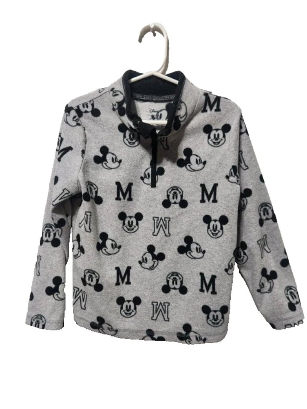 Disney Jumping Beans Mickey Mouse Quarter Zip Sweater 5T Very Good Condition